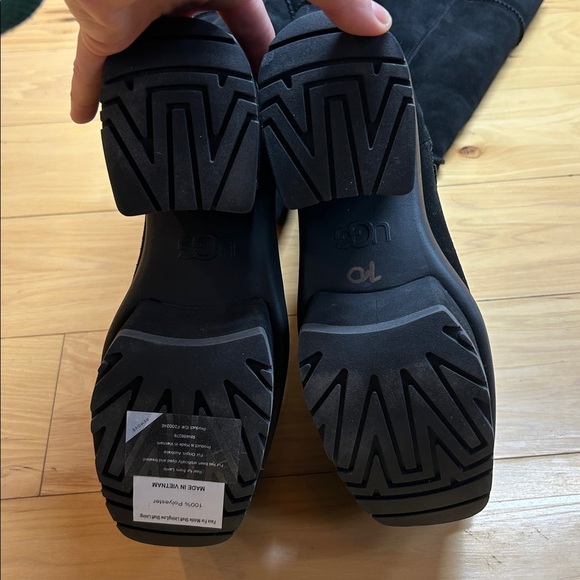 NWOT UGG Black Suede New Heights Platform Xtra Over the Knee Boots | Size 8.5 - Picture 8 of 11